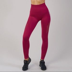 Gymshark Energy Seamless leggings in beet red